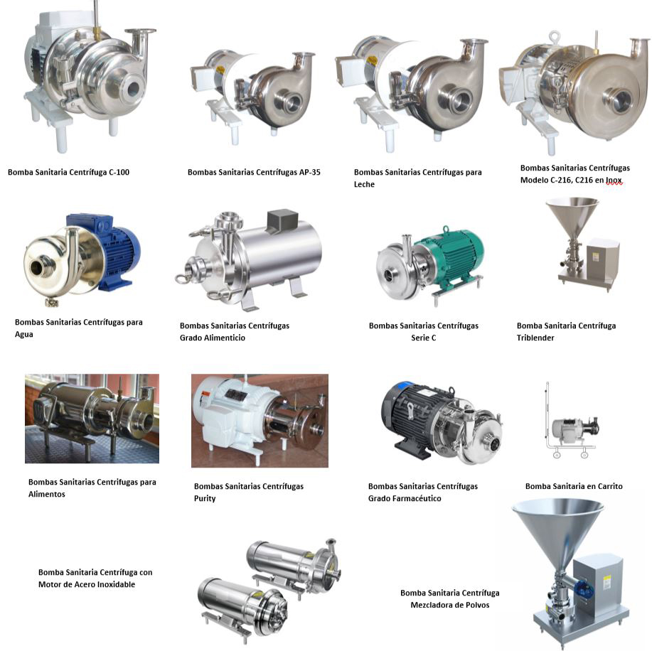 Tipos de Bombas Sanitarias Acero Inoxidable en México