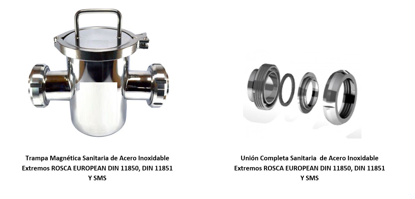 Trampas Magnéticas Clamp y Filtros Magnéticos Sanitarios de Acero Inoxidable