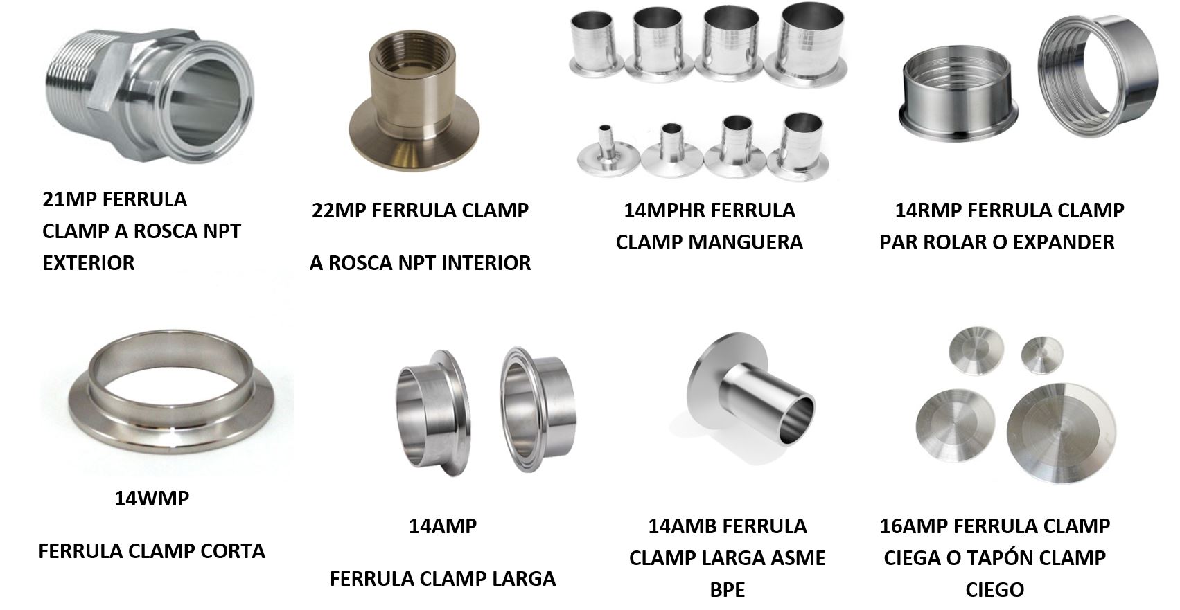 Abrazadera para tubo DN15 Acero Inoxidable S304 - Agua Planet